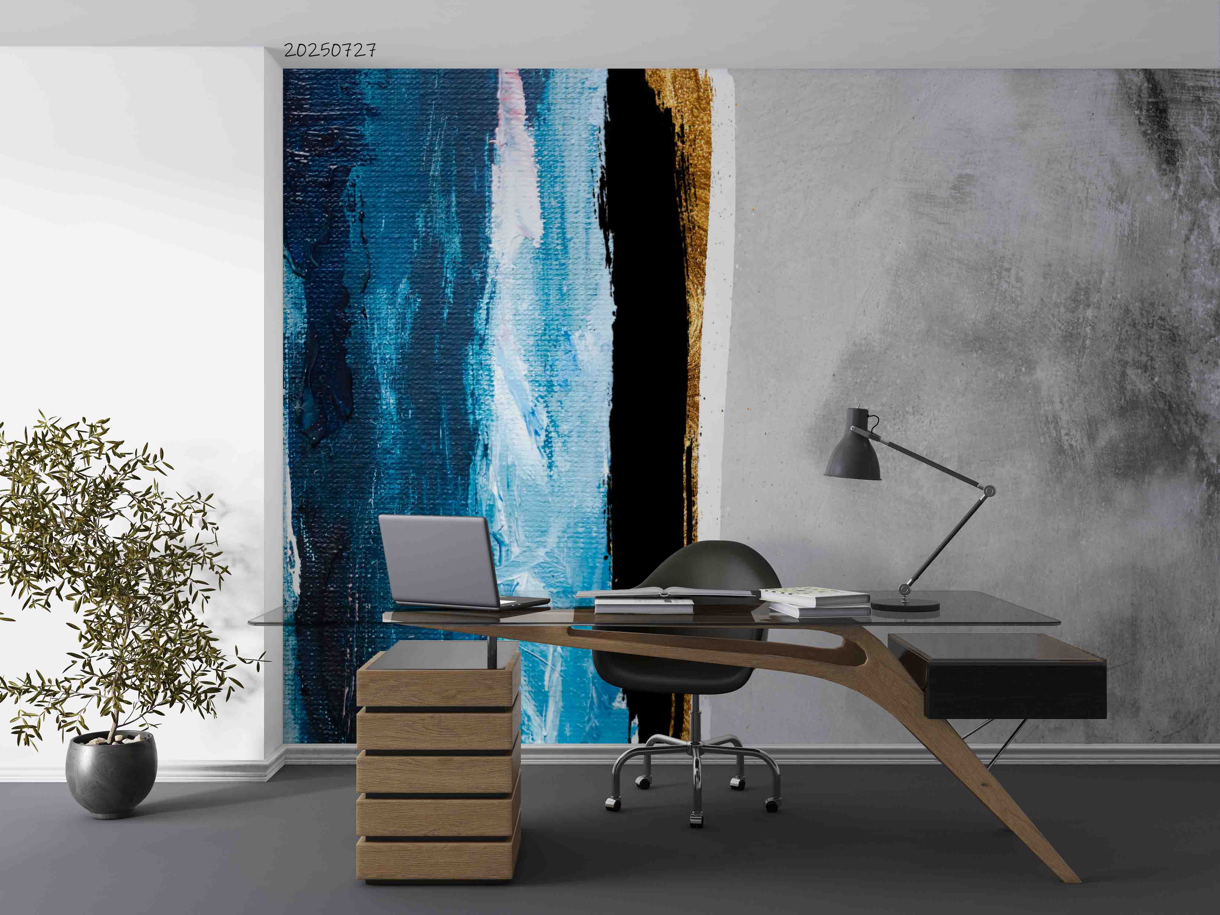 3D Office Business Commerce Modern Abstract Wall Mural Wallpaper 21