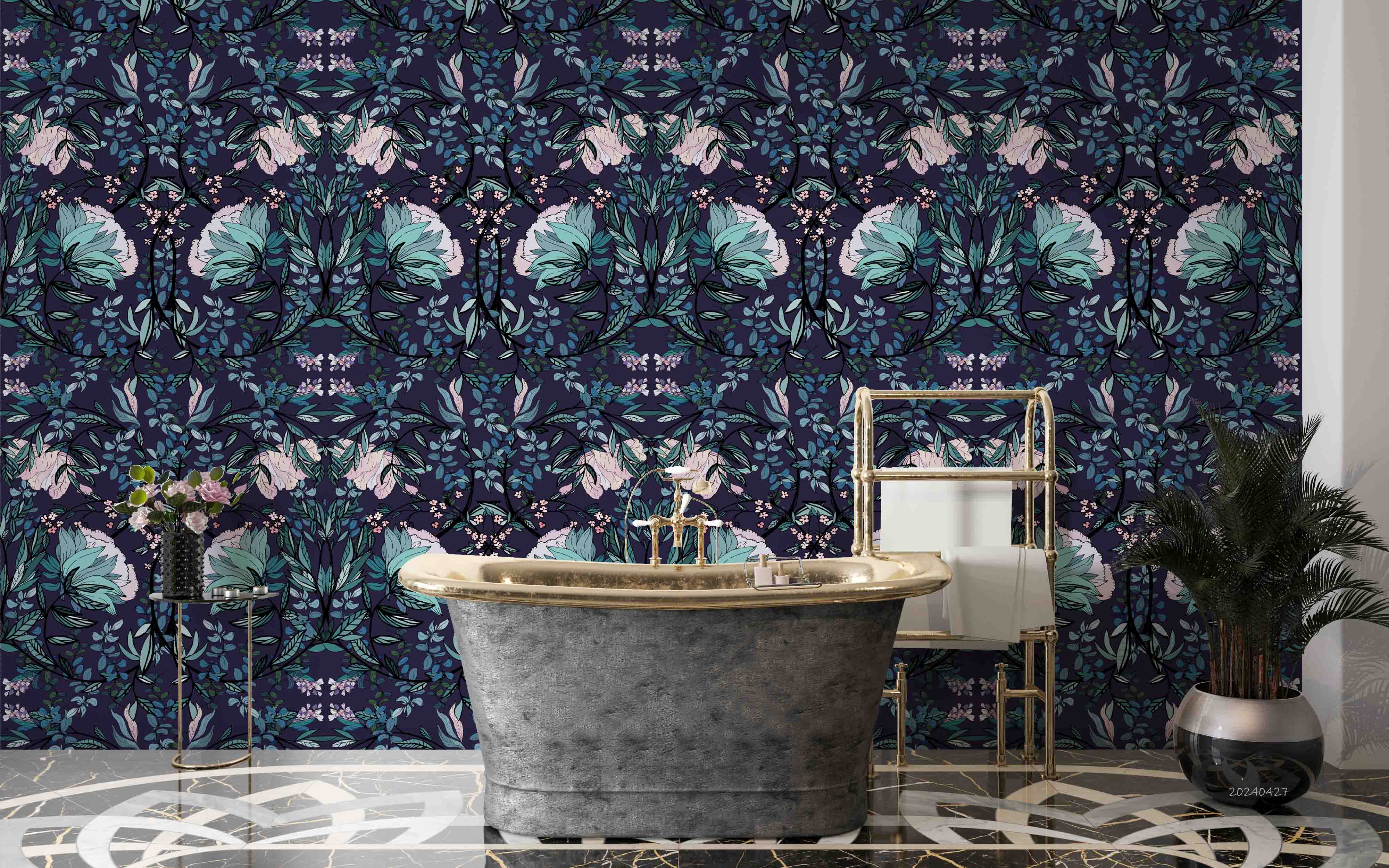 3D Vintage Floral Leaf William Morris Pattern Wallpaper Wall Mural Wall Decor Wall Art Wall Sticker Remoable Wallpaper