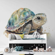 3D Animal Sea Turtle Colours Wall Mural Wallpaper YXL 54