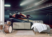 3D Red F1 Formula Racing Wallpaper Wall Mural Wall Decor Wall Art Wall Sticker Remoable Wallpaper