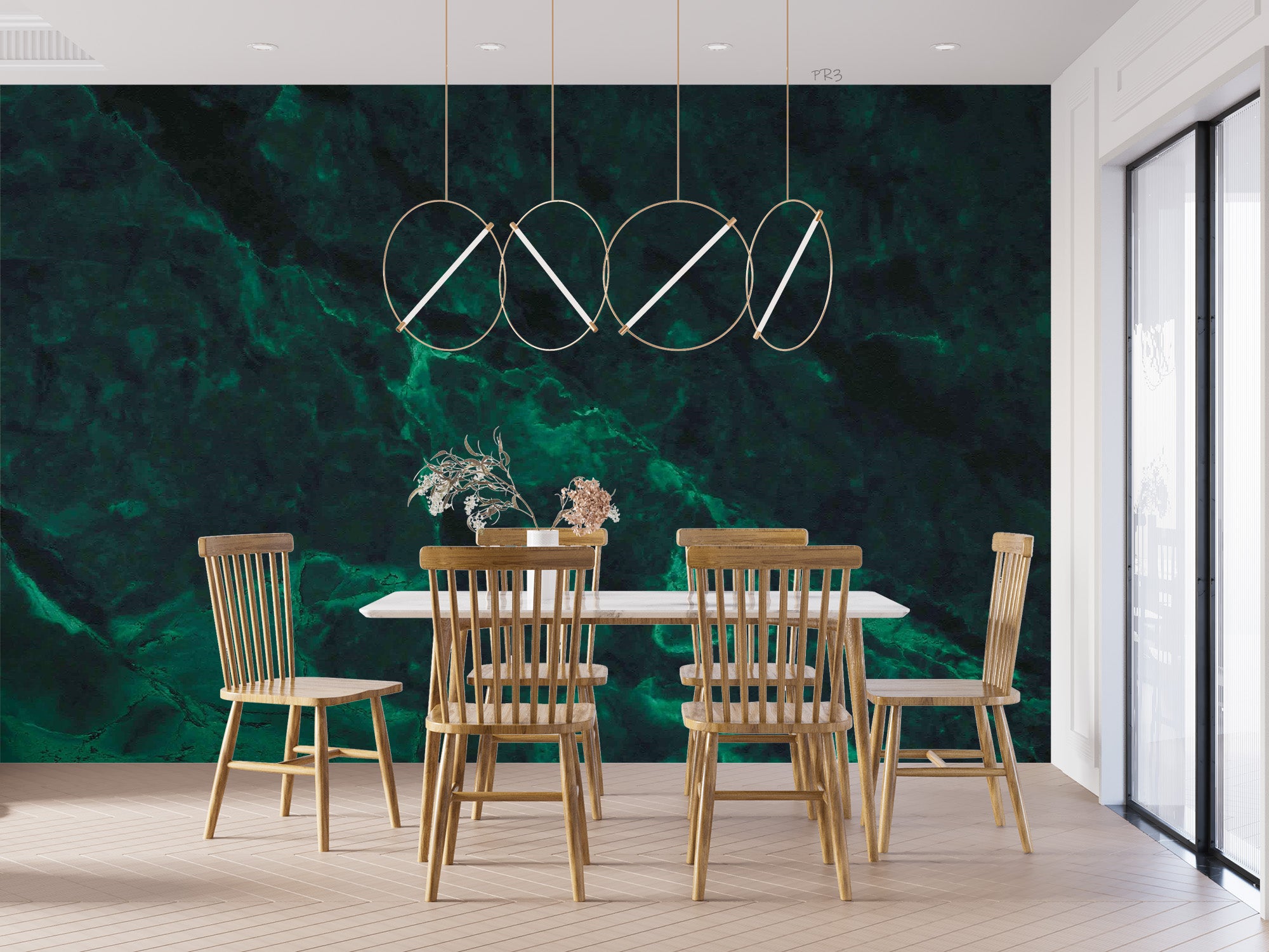 3D Abstract Green Marble Texture Wall Mural Wallpaper GD 3859- Jess Art Decoration