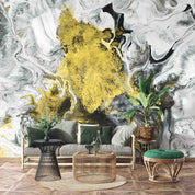 3D Abstract Black White Gold Marble Texture Background Wall Mural Wallpaper GD 4237- Jess Art Decoration