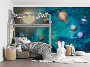 3D Space Planet Orbit Satellite Wall Mural Wallpaper GD 3903- Jess Art Decoration