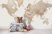 3D Graffiti World Map Wall Mural Wallpaper YXL 1187