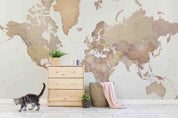 3D Vintage World Map Wall Mural Wallpaper GD 3648- Jess Art Decoration