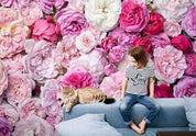 3D Romantic Colorful Rose Flower Background Wall Mural Wallpaper GD 3680- Jess Art Decoration
