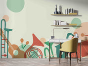 3D Abstract Guitar Musical Instruments Drum Wall Mural Wallpaper YXL 27- Jess Art Decoration