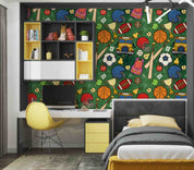 3D School Pattern Educational Elements Wall Mural Wallpaper GD 5649- Jess Art Decoration