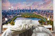 3D Architecture River Tree Mansion Cloud Sky Wall Mural Wallpaper YXL 3040