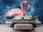 3D Animal Flamingo Flamingo Wall Mural Wallpaper YXL 1873