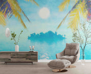 3D Summer Sea Sky Island Scenery Wallpaper Wall Mural Wall Decor Wall Art Wall Sticker Remoable Wallpaper