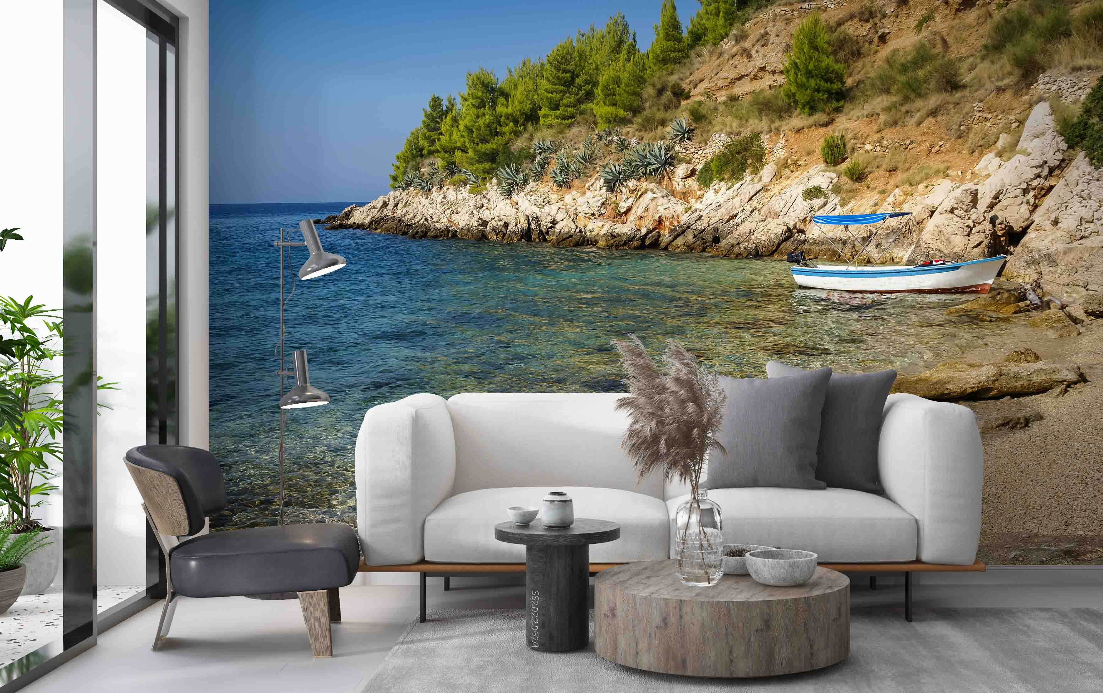 3D Bol, Brac Seascape Croatia Wall Mural Wallpaper GD 4298- Jess Art Decoration