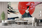 3D Tree Sun Person Floral Wall Mural Wallpaper YXL 2785