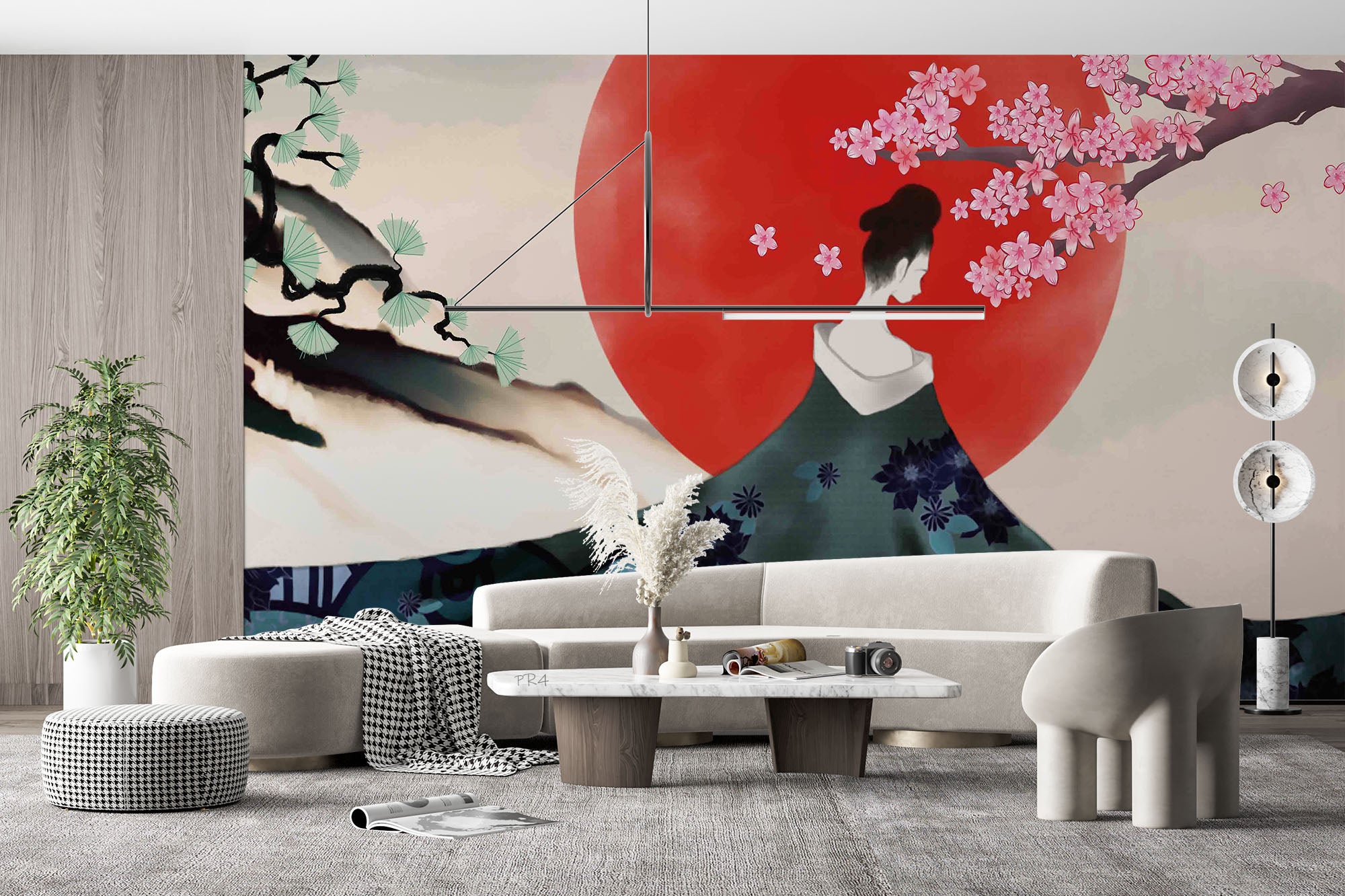 3D Tree Sun Person Floral Wall Mural Wallpaper YXL 2785