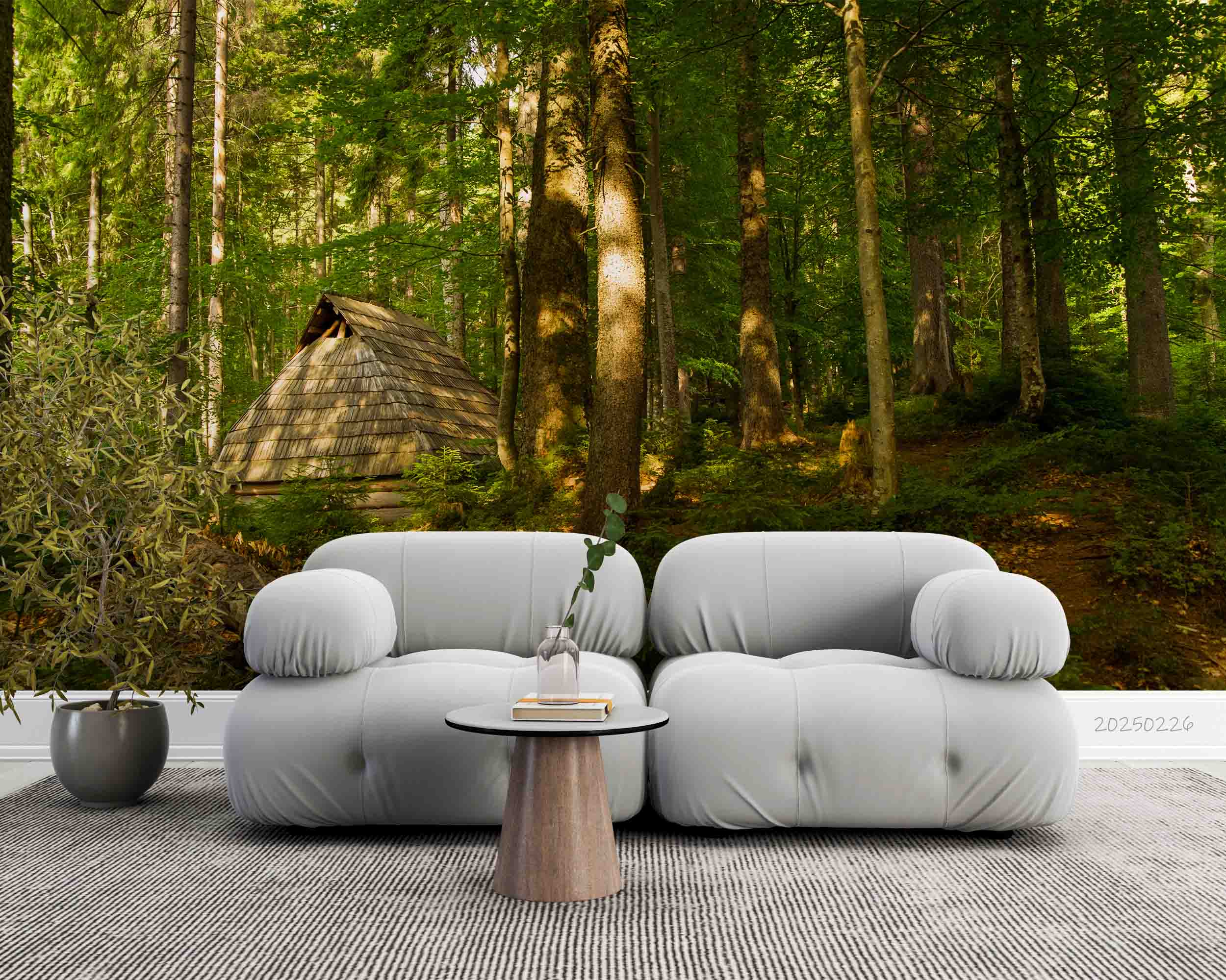 3D Nature Green Forest Sunlight Landscape Wallpaper Wall Mural Wall Decor Wall Art Wall Sticker Remoable Wallpaper LQH