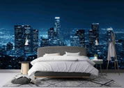 3D City Night View Mansion Wall Mural Wallpaper YXL 2487