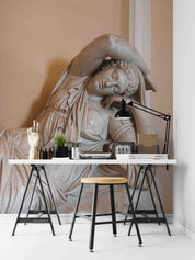 3D Sculpture Woman Sleep Wall Mural Wallpaper YXL 2434