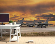3D Anatolia Eagle Air Force Exercise 2021 F16 Fighter Wall Mural Wallpaper GD 5389- Jess Art Decoration