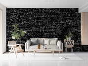 3D Blackboard Mathematics Formula Graphics Wall Mural Wallpaper GD 4604- Jess Art Decoration
