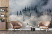 3D Forest Trees Misty Scenery Wall Mural Wallpaper GD 4522- Jess Art Decoration
