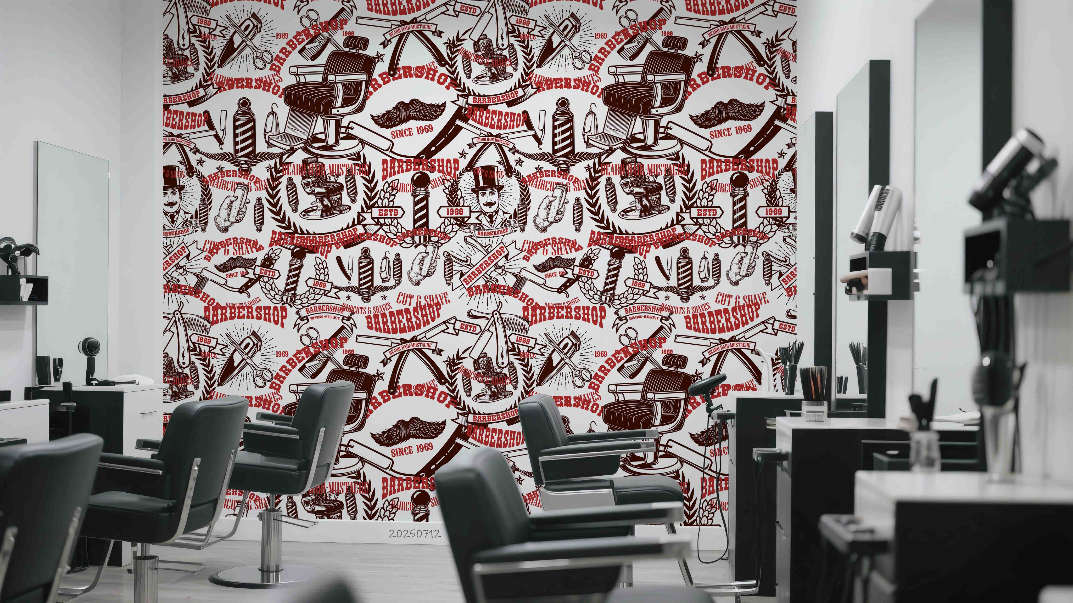 3D Salon Shop Beauty Salon Barber Shop Wall Mural Wallpaper 16