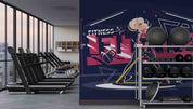 3D Gym Fitness Gymnasium Dumbbell Wall Mural Wallpaper 45