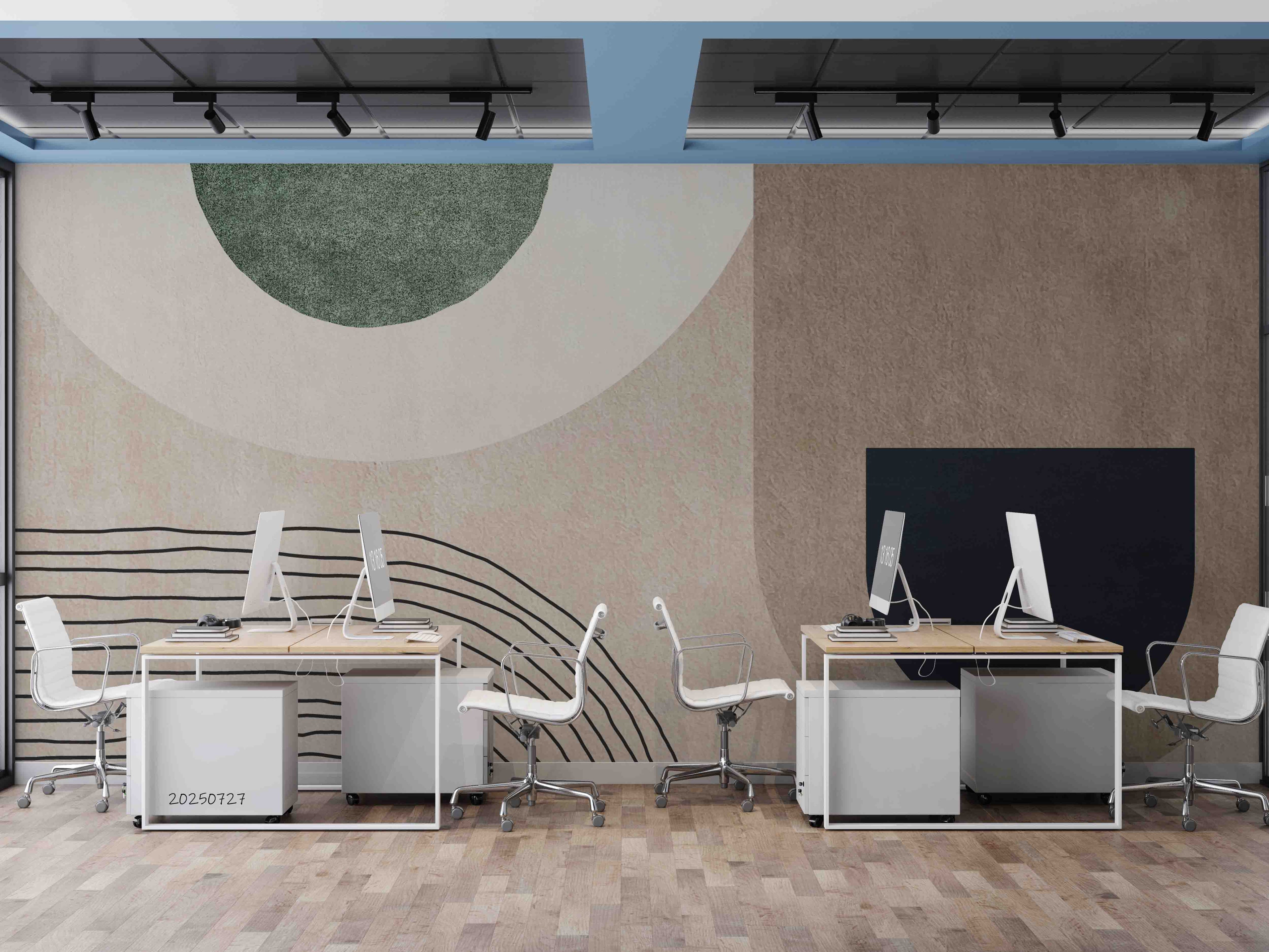 3D Office Business Technology Geometric Modern Wall Mural Wallpaper 18