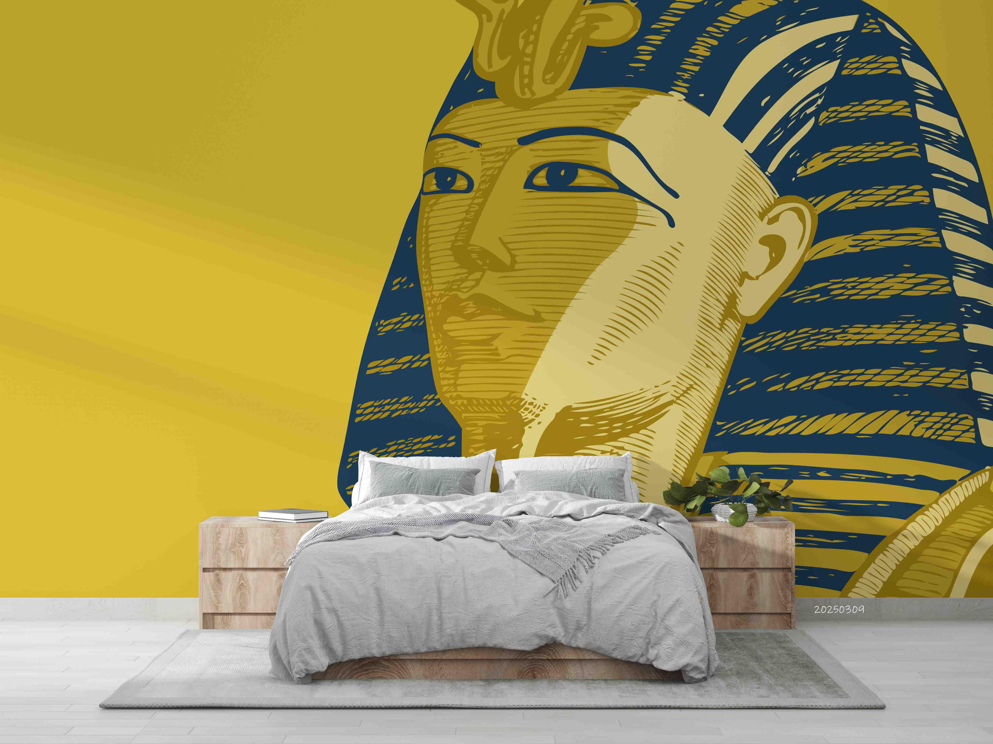 3D Egypt Gold Sphinx Wallpaper Wall Mural Wall Decor Wall Art Wall Sticker Remoable Wallpaper LQH