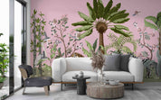 3D Tropical Jungle Tree Tiger Zebra Heron Wall Mural Wallpaper GD 4213- Jess Art Decoration