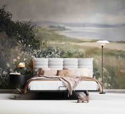 3D Sky Mountains Sea Floral Oil Painting Wallpaper Wall Mural Wall Decor Wall Art Wall Sticker Remoable Wallpaper LQH 24