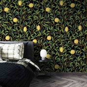 3D Vintage Lemon Green Leaf William Morris Pattern Wallpaper Wall Mural Wall Decor Wall Art Wall Sticker Remoable Wallpaper