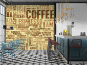 3D Coffee Varieties Beverage Type Art Wall Mural Wallpaper GD 5571- Jess Art Decoration