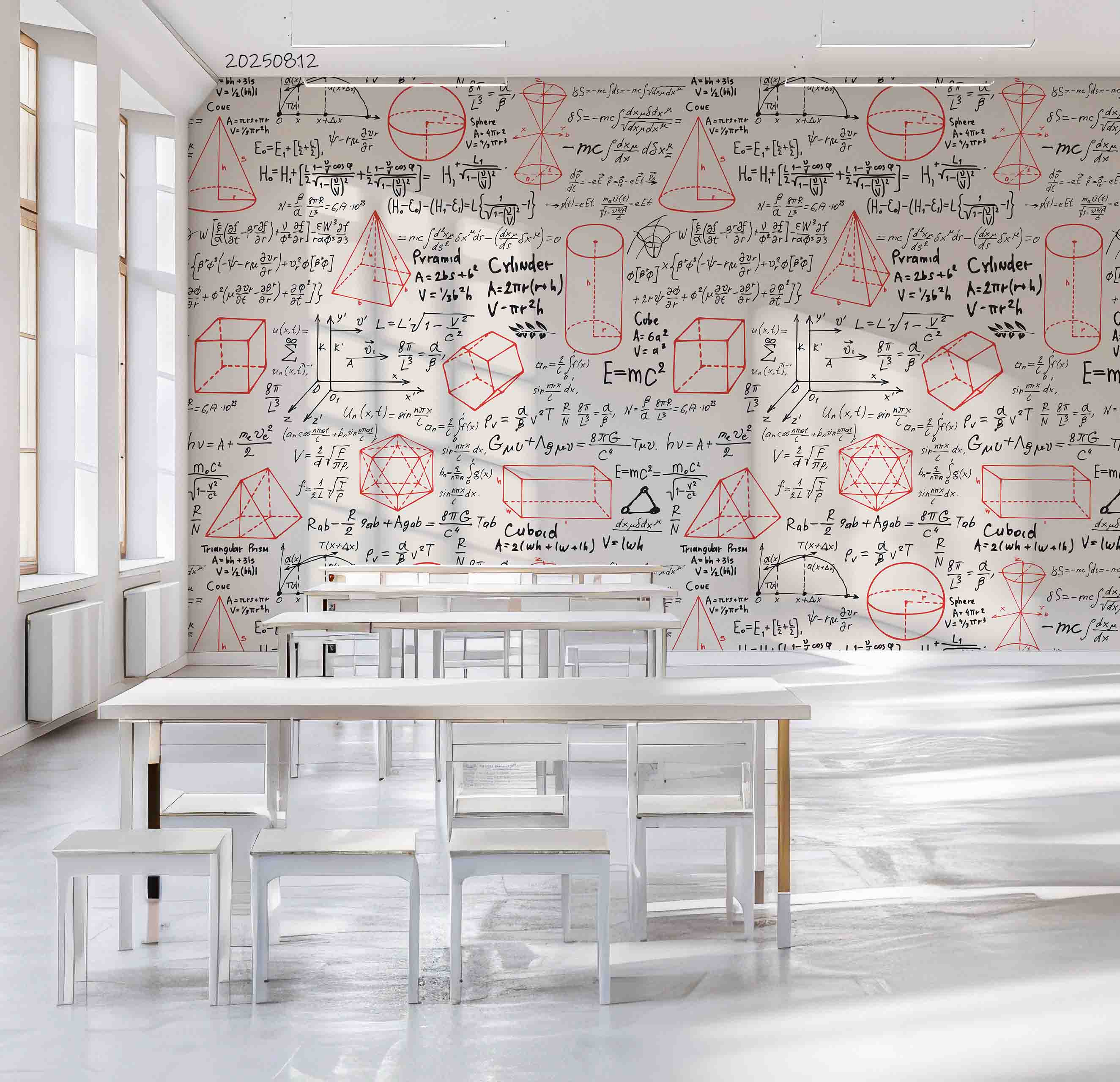 3D School STEM Science Lab Classroom Teaching Aid Math Wall Mural Wallpaper 9