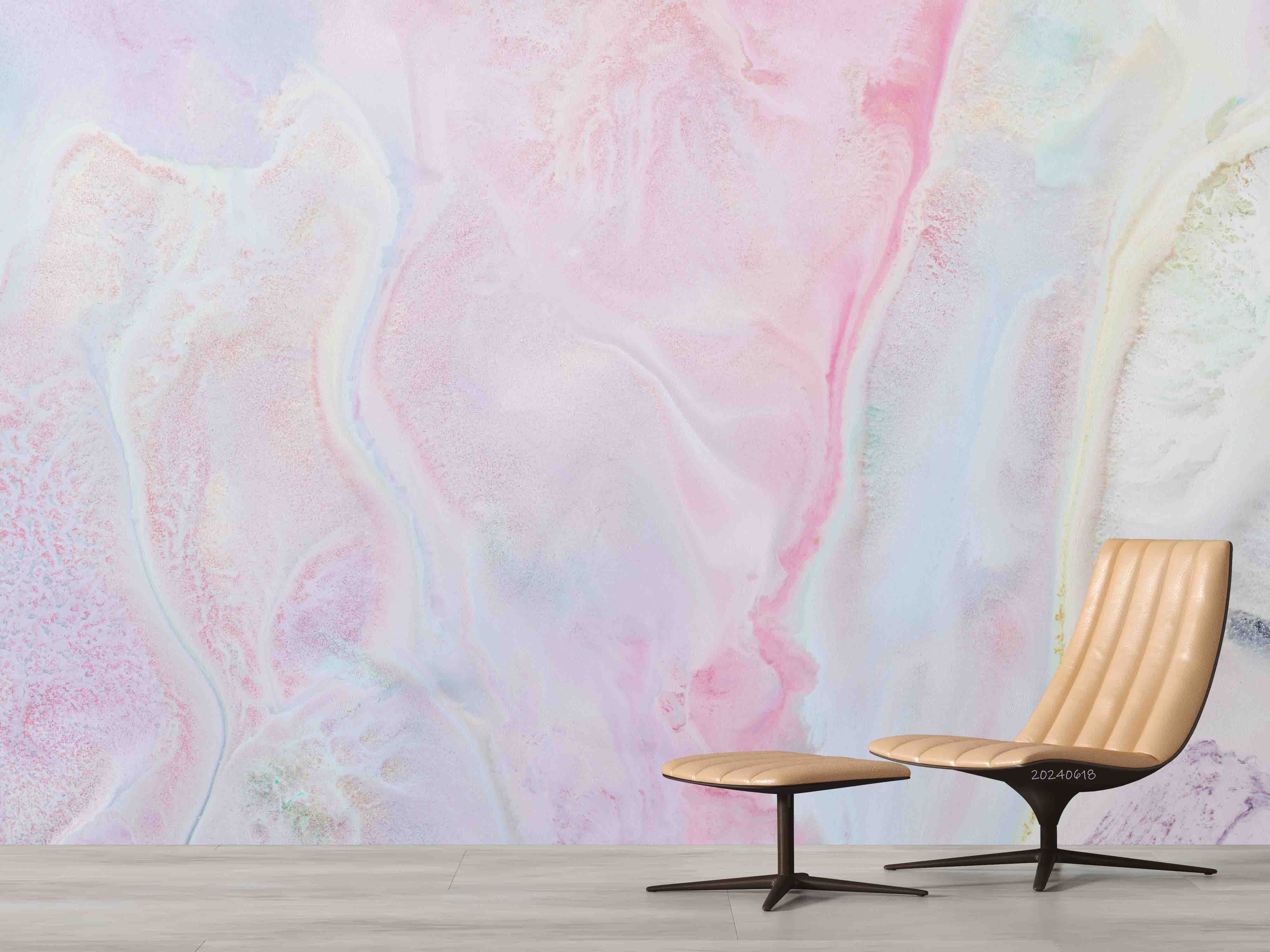 3D Abstract Damaskeen Float Wave Wall Mural Wallpaper YXL 608