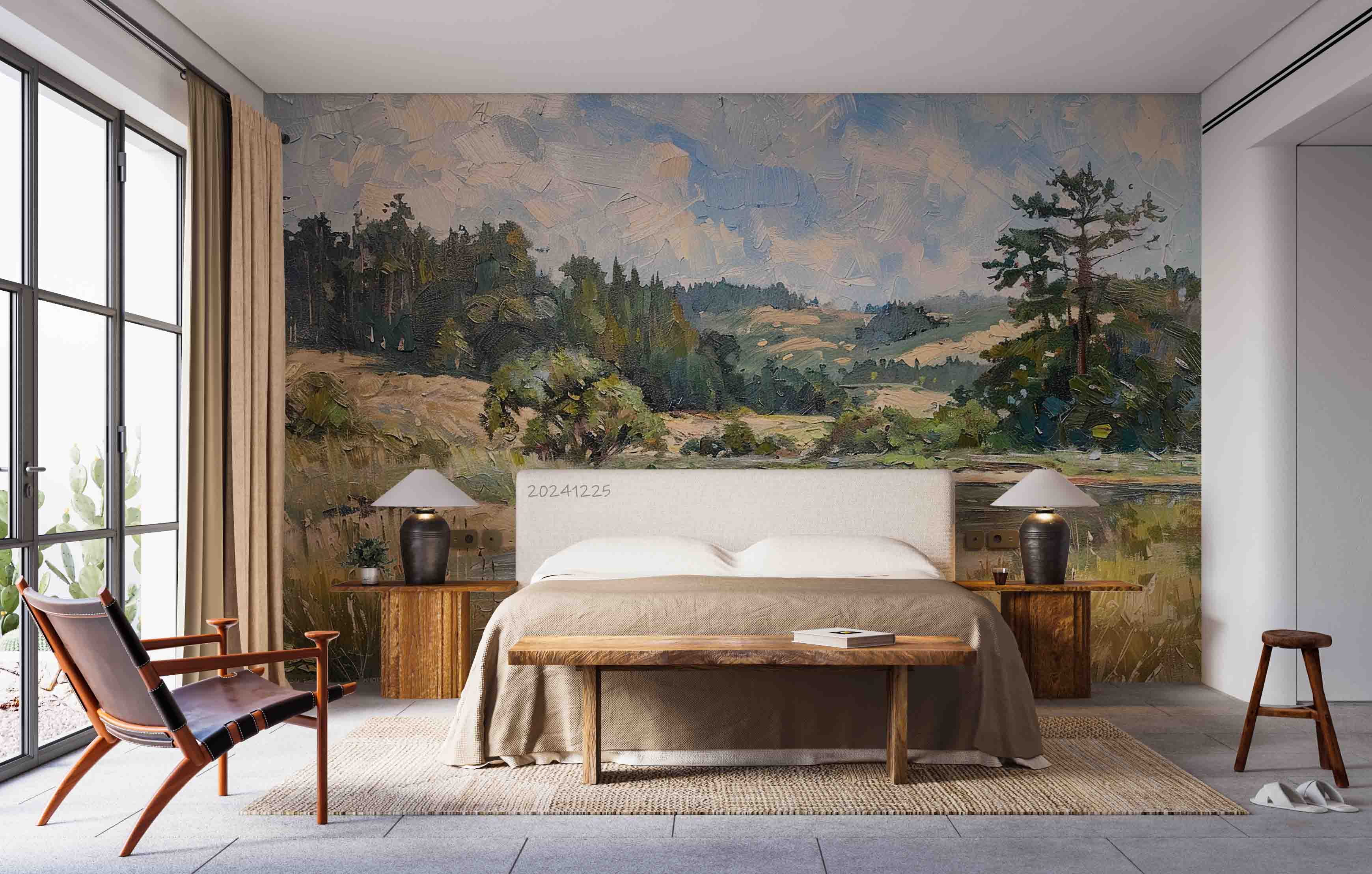 3D Nature Landscape Oil Painting Wallpaper Wall Mural Wall Decor Wall Art Wall Sticker Remoable Wallpaper LQH