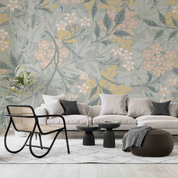 3D Soft Wildflower Leaf watercolor floral botanical wall mural wallpaper for living room - view 3