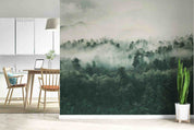 3D Beautiful Forest Many Green Trees Fog New Zealand Wall Mural Wallpaper GD 3252- Jess Art Decoration