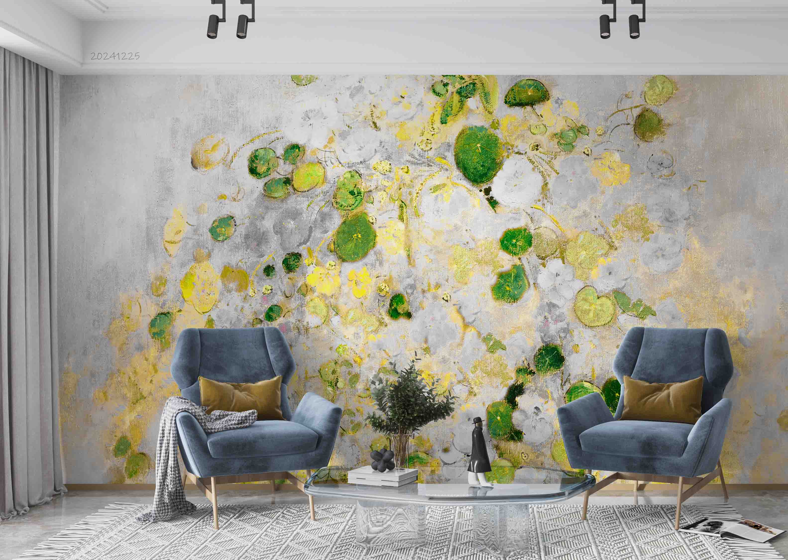 3D Vintage Floral Oil Painting Wallpaper Wall Mural Wall Decor Wall Art Wall Sticker Remoable Wallpaper LQH 10
