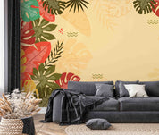 3D Tropical Color Leaf Background Wallpaper Wall Mural Wall Decor Wall Art Wall Sticker Remoable Wallpaper 28