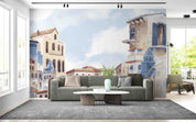 3D Hand Drawn City House Building Wallpaper Wall Mural Wall Decor Wall Art Wall Sticker Remoable Wallpaper LQH 59