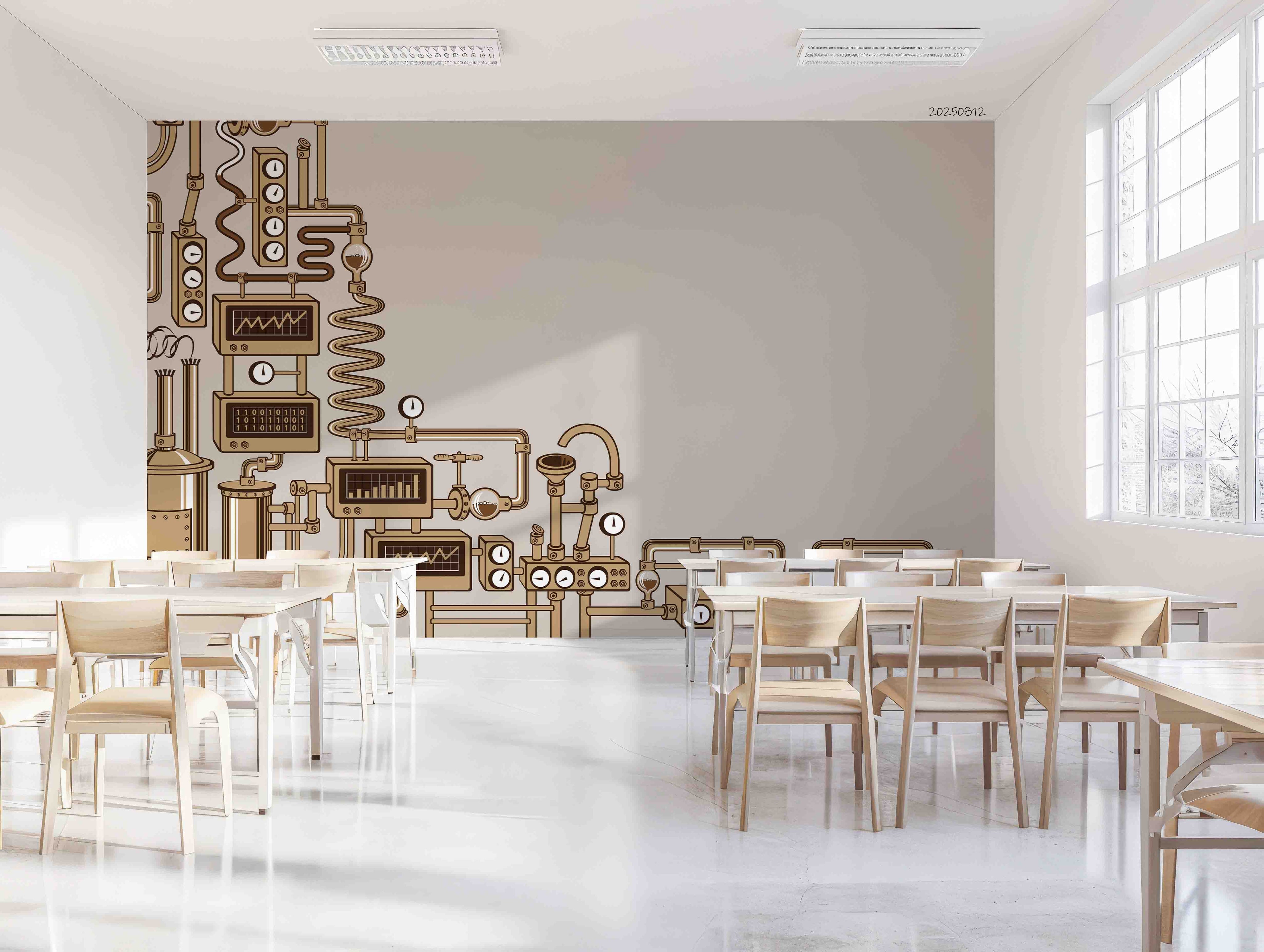 3D School STEM Science Lab Classroom Teaching Aid Physical Wall Mural Wallpaper 5