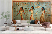 3D Ancient Egypt Gold Eagle Egyptian Hieroglyphics Symbols Painting Wallpaper Wall Mural Wall Decor Wall Art Wall Sticker Remoable Wallpaper LQH
