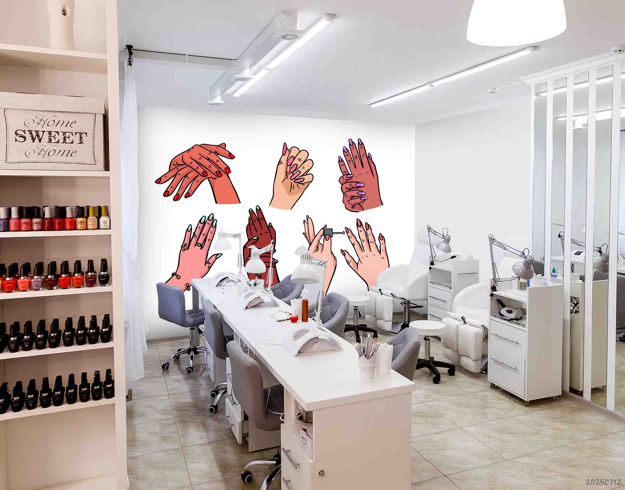 3D Salon Shop Beauty Salon Nail Salon Wall Mural Wallpaper 26