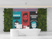3D Barber Shop Hair Salon Haircut Specialist Wall Mural Wallpaper 10