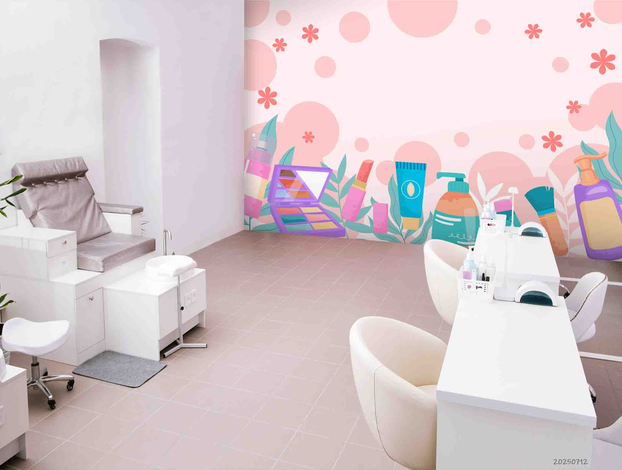 3D Salon Shop Beauty Salon Manicure Set Manicure Tools Wall Mural Wallpaper 39