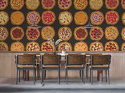 3D Restaurant Snack Bar Diner Fast Food Pizza Wall Mural Wallpaper 72