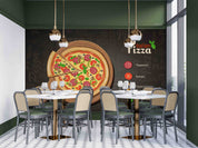 3D Restaurant Snack Bar Diner Fast Food Pizza Wall Mural Wallpaper 60