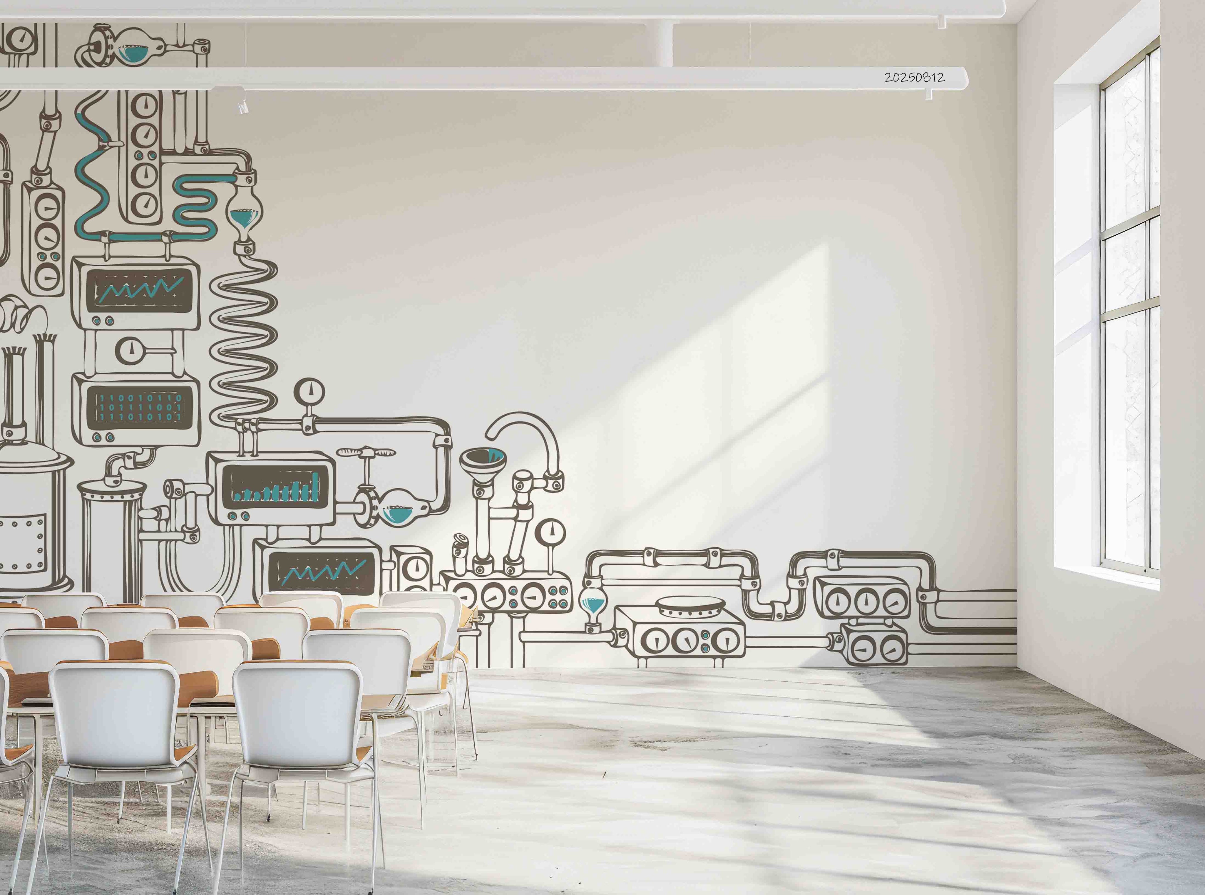 3D School STEM Science Lab Classroom Teaching Aid Chemistry Wall Mural Wallpaper 6