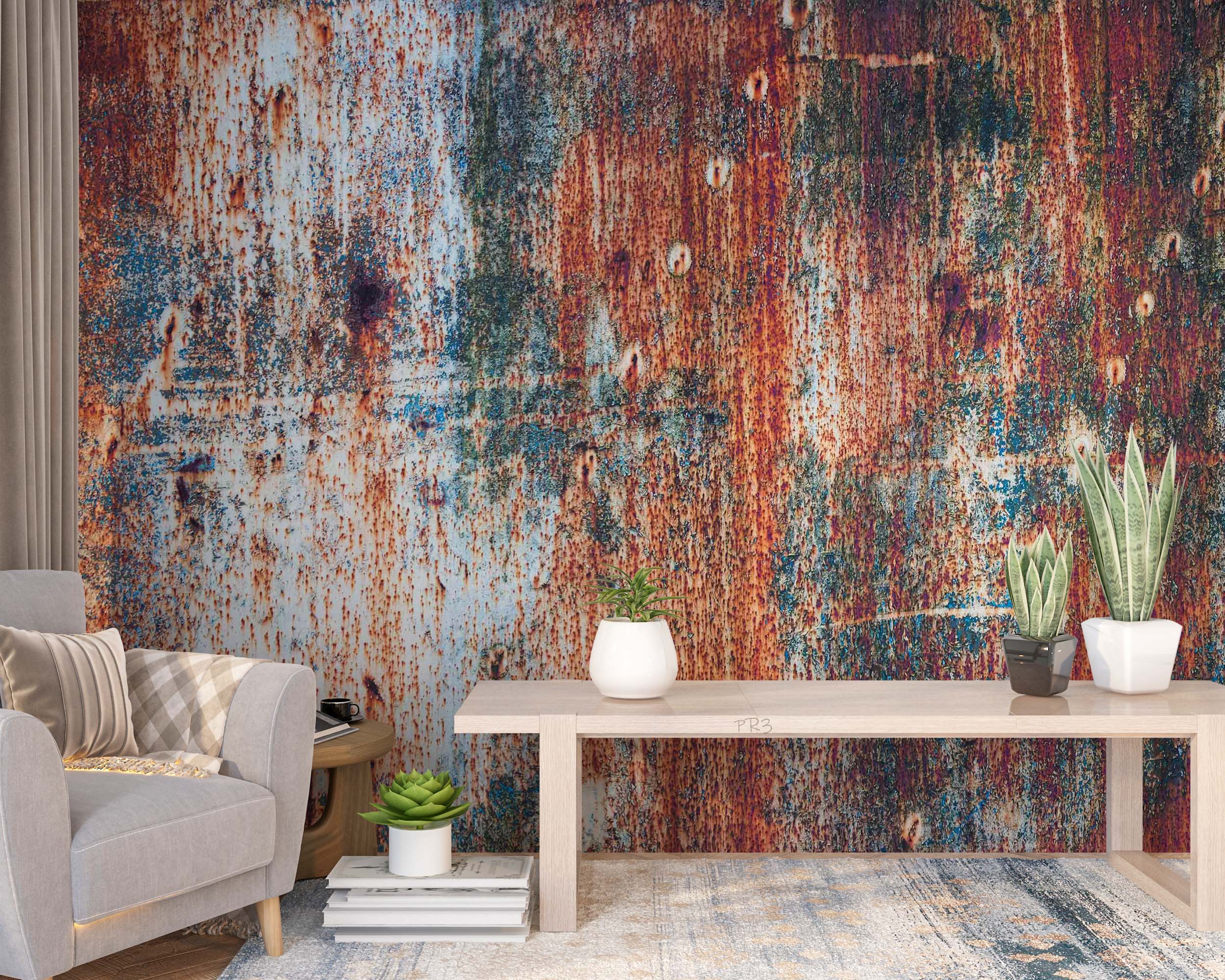 3D Vintage Rust Background Wall Mural Wallpaper GD 3830- Jess Art Decoration