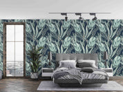 3D Vintage Tropical Floral Botanical Leaf Pattern Wall Mural Wallpaper GD 4240- Jess Art Decoration